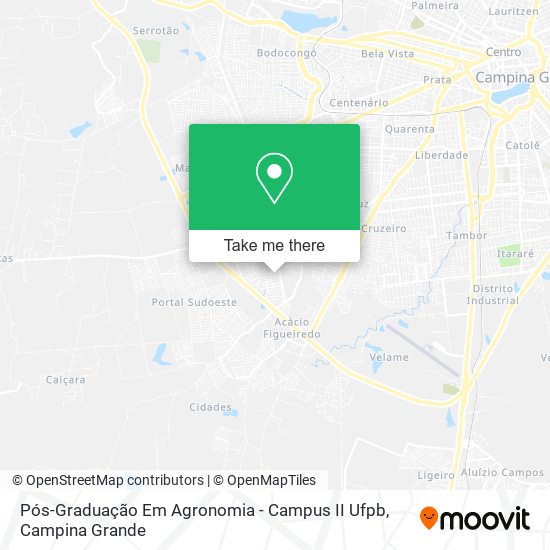 Mapa Pós-Graduação Em Agronomia - Campus II Ufpb