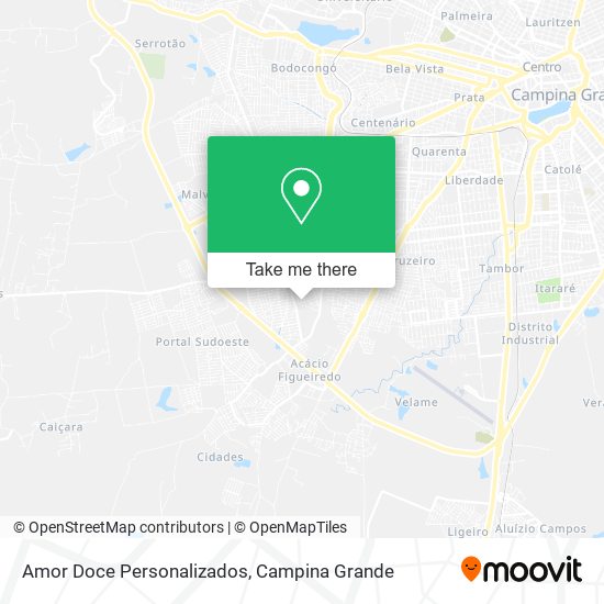 Amor Doce Personalizados map