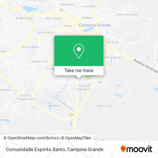 Comunidade Espirito Santo map