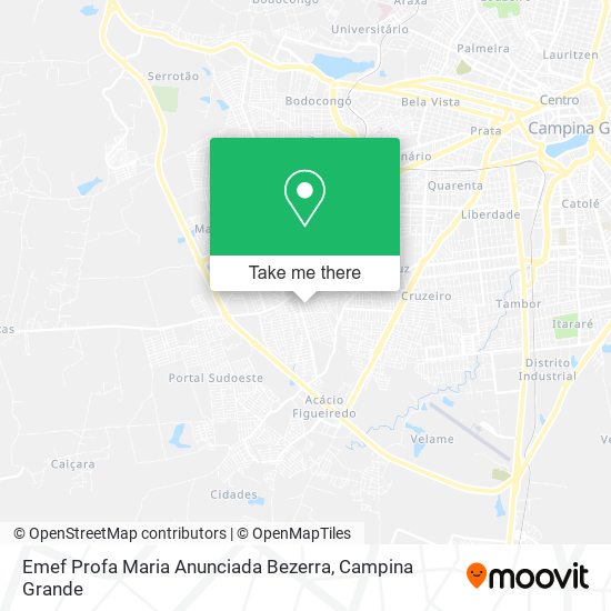 Mapa Emef Profa Maria Anunciada Bezerra