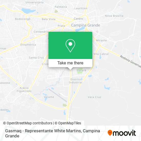 Mapa Gasmaq - Representante White Martins
