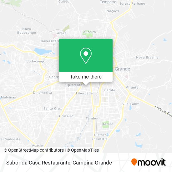 Mapa Sabor da Casa Restaurante