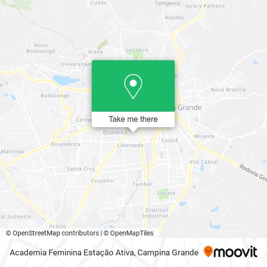 Mapa Academia Feminina Estação Ativa