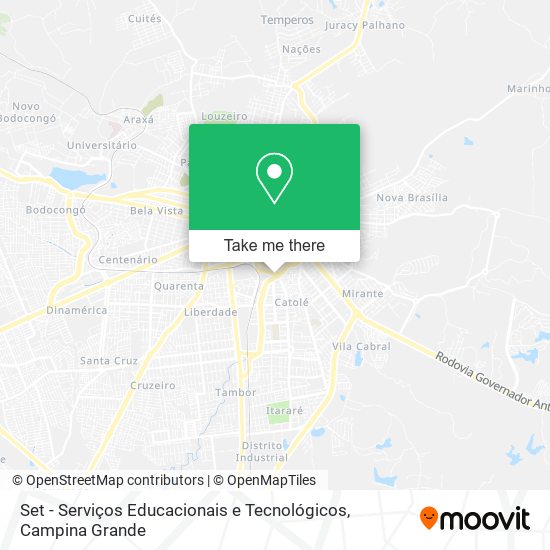 Set - Serviços Educacionais e Tecnológicos map