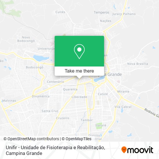 Unifir - Unidade de Fisioterapia e Reabilitação map