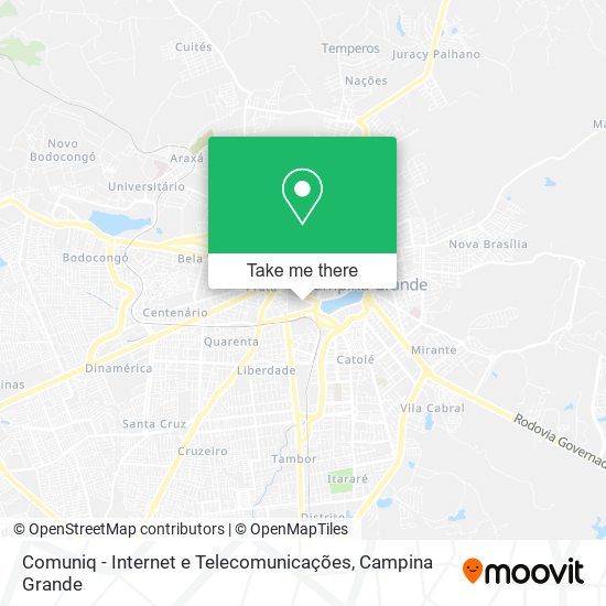 Mapa Comuniq - Internet e Telecomunicações