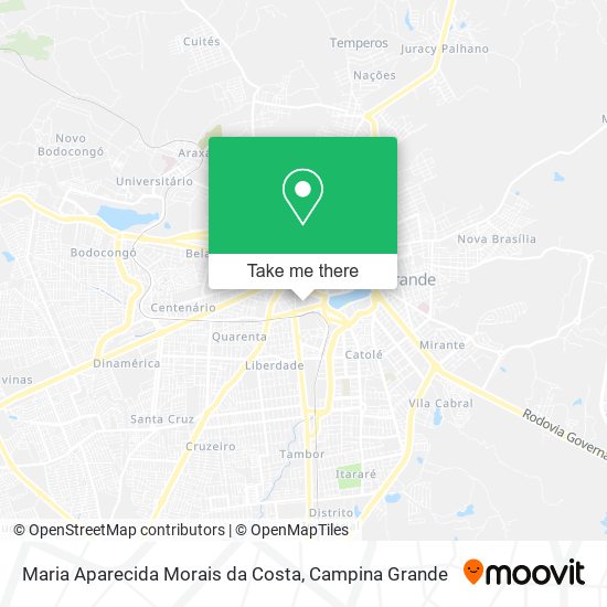 Maria Aparecida Morais da Costa map