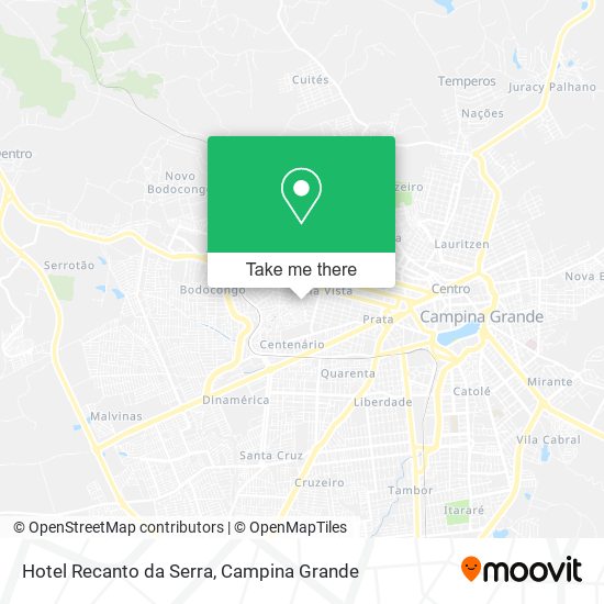 Hotel Recanto da Serra map