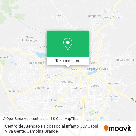 Centro de Atenção Psicossocial Infanto Juv Capsi Viva Gente map