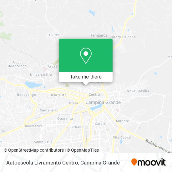 Autoescola Livramento Centro map