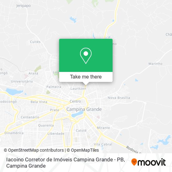 Iacoino Corretor de Imóveis Campina Grande - PB map