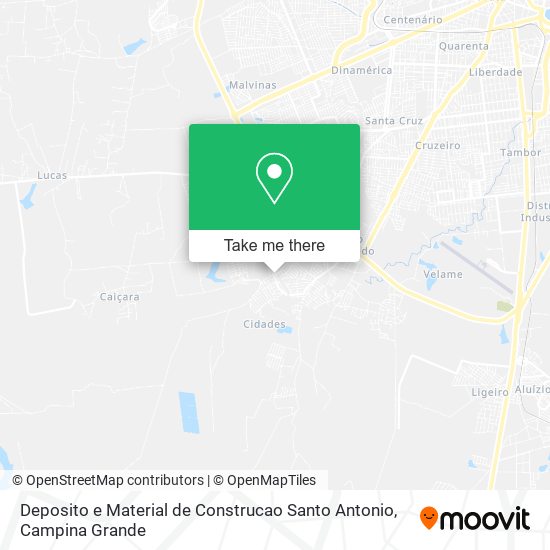 Deposito e Material de Construcao Santo Antonio map