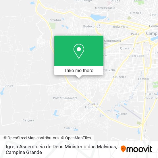 Mapa Igreja Assembleia de Deus Ministério das Malvinas