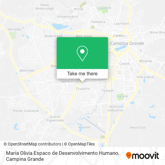 Maria Olivia Espaco de Desenvolvimento Humano map