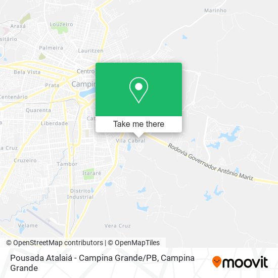 Pousada Atalaiá - Campina Grande / PB map