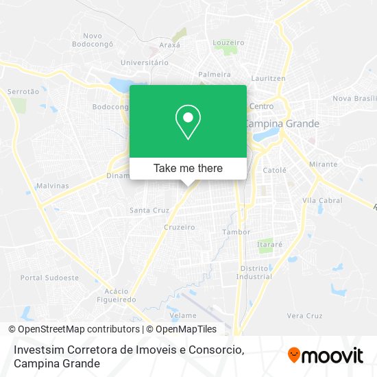 Investsim Corretora de Imoveis e Consorcio map