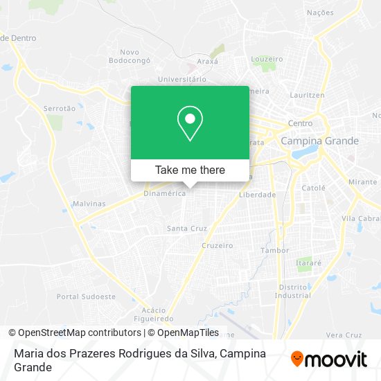 Maria dos Prazeres Rodrigues da Silva map