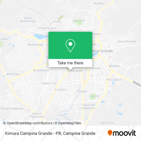 Kimura Campina Grande - PB map