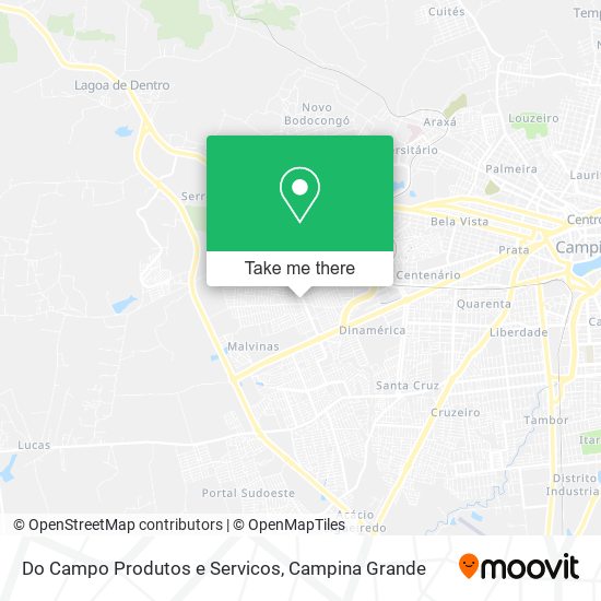 Do Campo Produtos e Servicos map