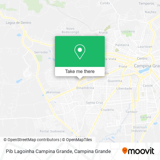 Pib Lagoinha Campina Grande map