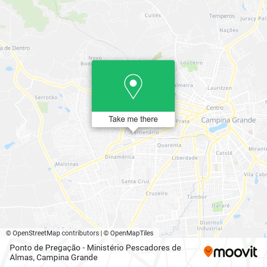 Ponto de Pregação - Ministério Pescadores de Almas map