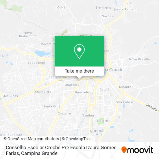 Conselho Escolar Creche Pre Escola Izaura Gomes Farias map