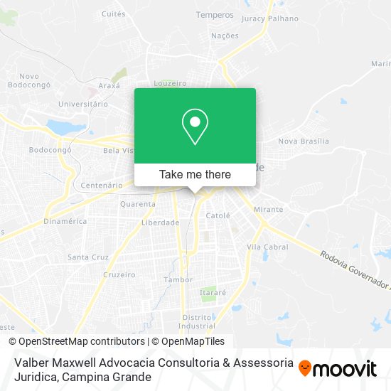 Mapa Valber Maxwell Advocacia Consultoria & Assessoria Juridica