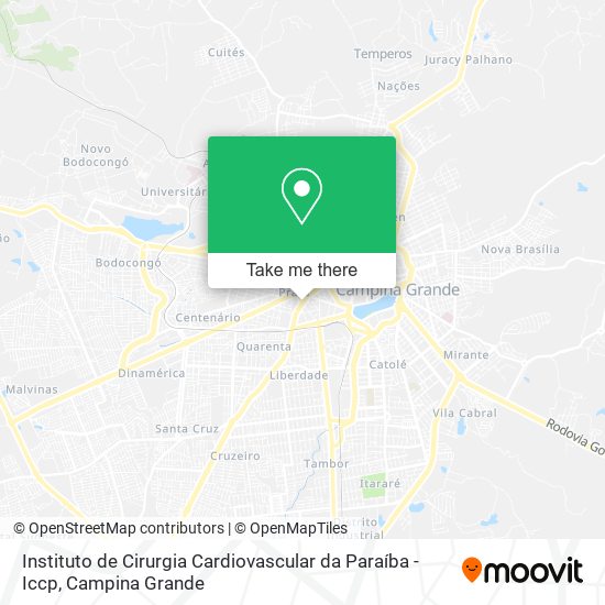 Instituto de Cirurgia Cardiovascular da Paraíba - Iccp map
