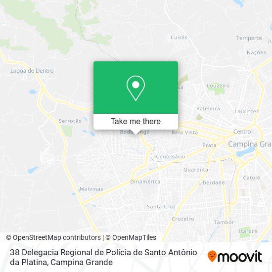 Mapa 38 Delegacia Regional de Polícia de Santo Antônio da Platina