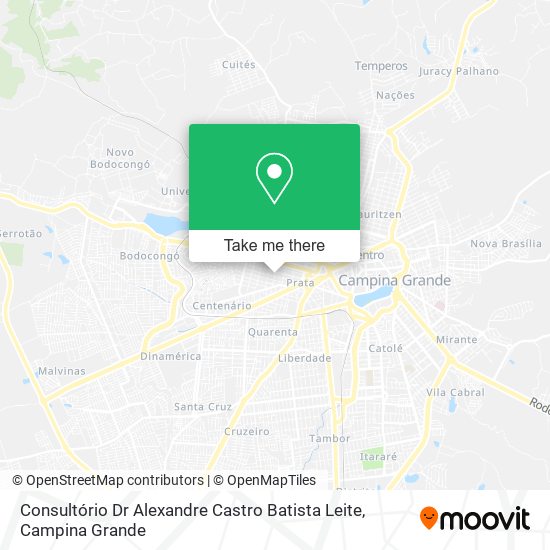 Consultório Dr Alexandre Castro Batista Leite map