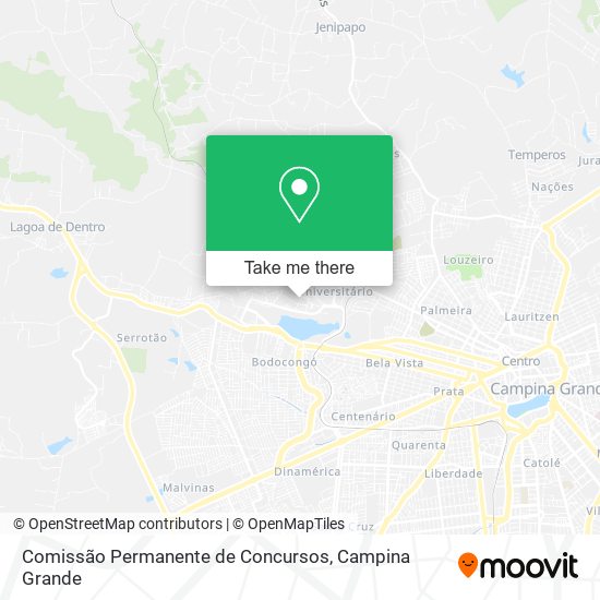 Comissão Permanente de Concursos map