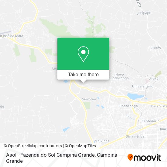 Asol - Fazenda do Sol Campina Grande map