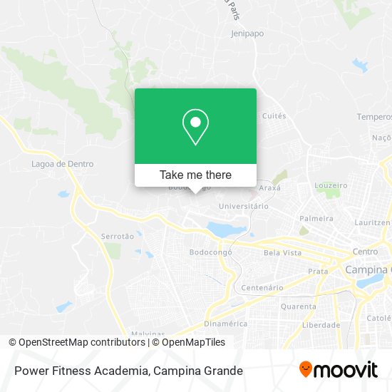 Mapa Power Fitness Academia