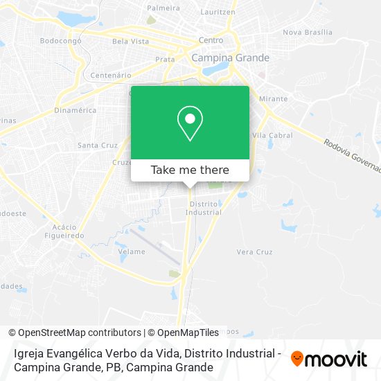 Igreja Evangélica Verbo da Vida,  Distrito Industrial - Campina Grande,  PB map