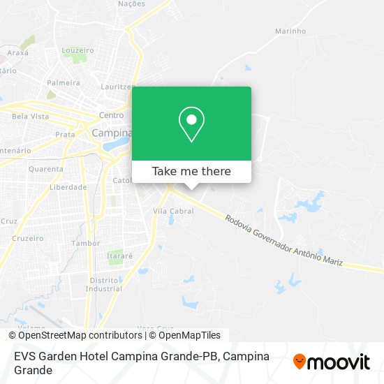 EVS Garden Hotel Campina Grande-PB map