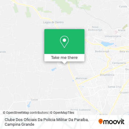 Mapa Clube Dos Oficiais Da Polícia Militar Da Paraíba