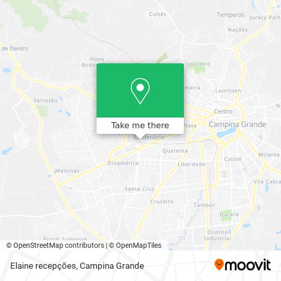 Elaine  recepções map