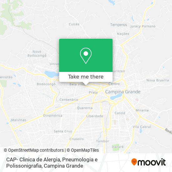 Mapa CAP- Clinica de Alergia, Pneumologia e Polissonigrafia