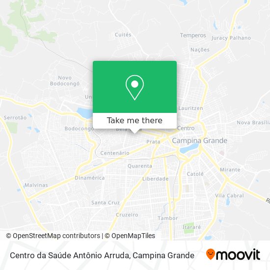 Mapa Centro da Saúde Antônio Arruda