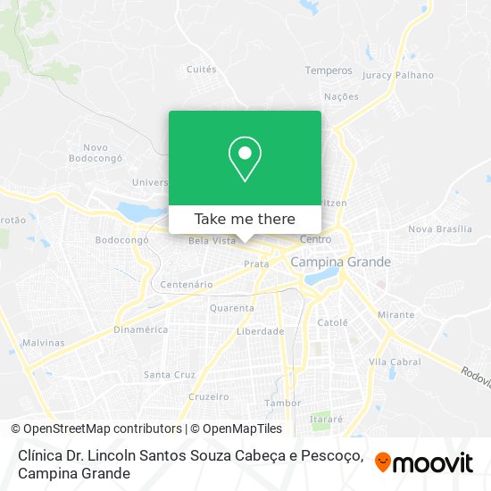 Clínica Dr. Lincoln Santos Souza Cabeça e Pescoço map