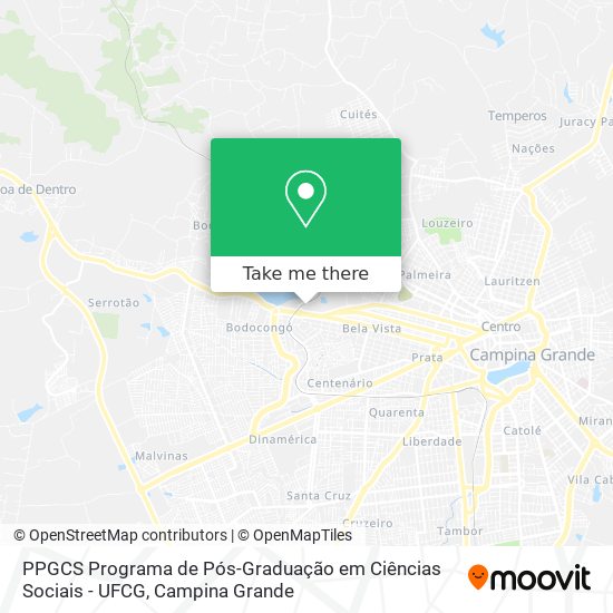 PPGCS Programa de Pós-Graduação em Ciências Sociais - UFCG map