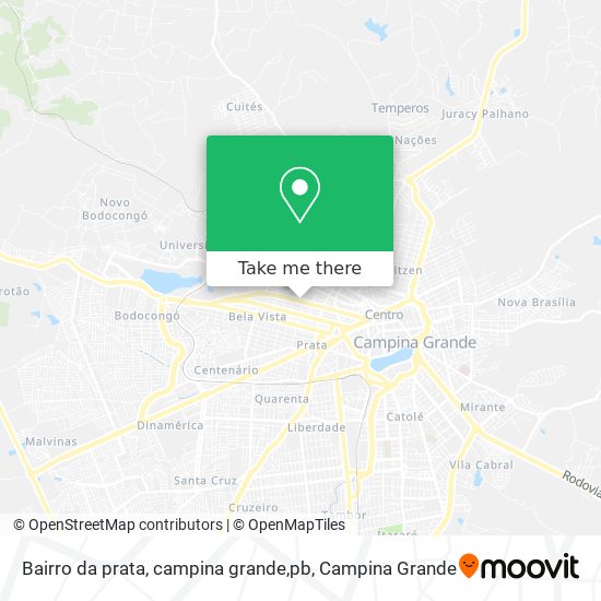 Mapa Bairro da prata, campina grande,pb