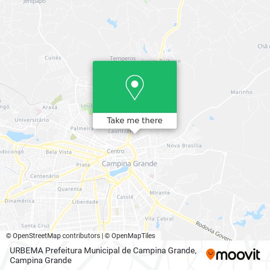Mapa URBEMA Prefeitura Municipal de Campina Grande