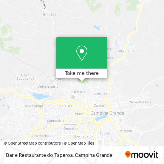 Mapa Bar e Restaurante do Taperoa