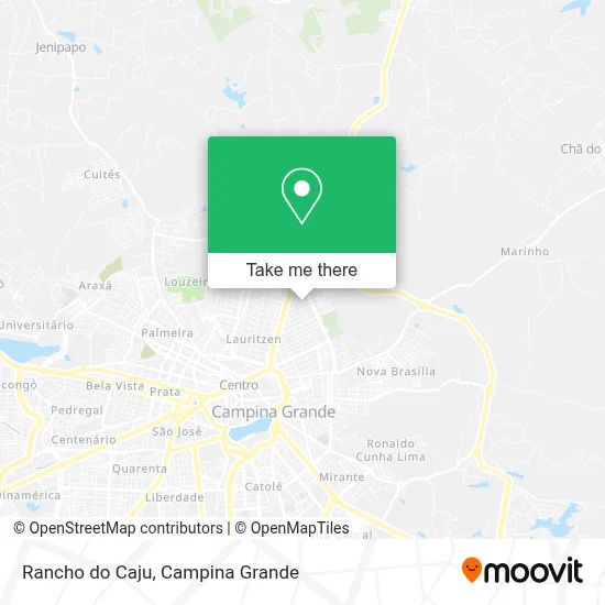 Rancho do Caju map