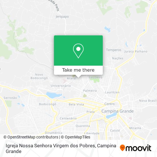 Mapa Igreja Nossa Senhora Virgem dos Pobres