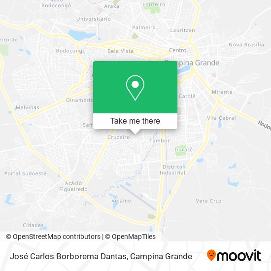 José Carlos Borborema Dantas map