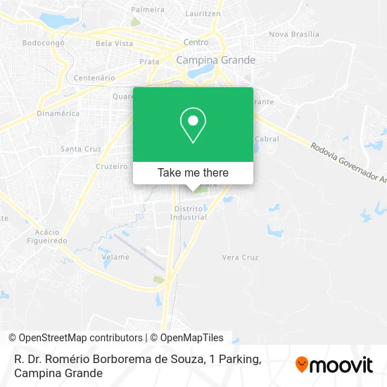 R. Dr. Romério Borborema de Souza, 1 Parking map