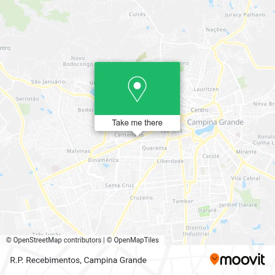 R.P. Recebimentos map