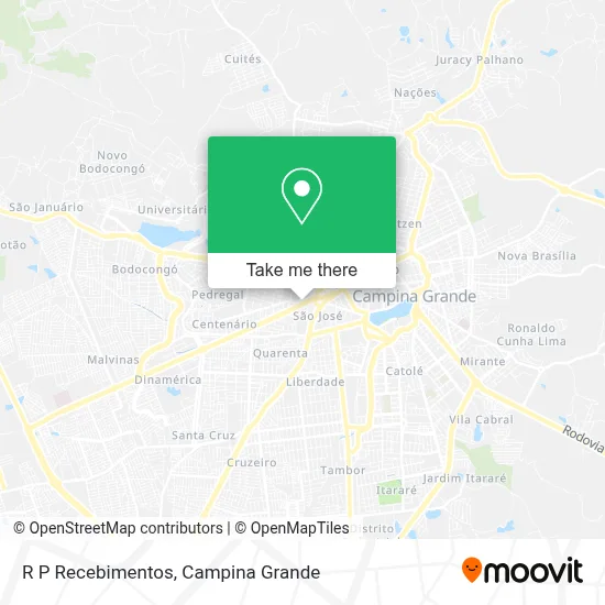 R P Recebimentos map